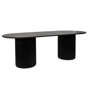 Arlo Oval Dining Table - 2.4m Black