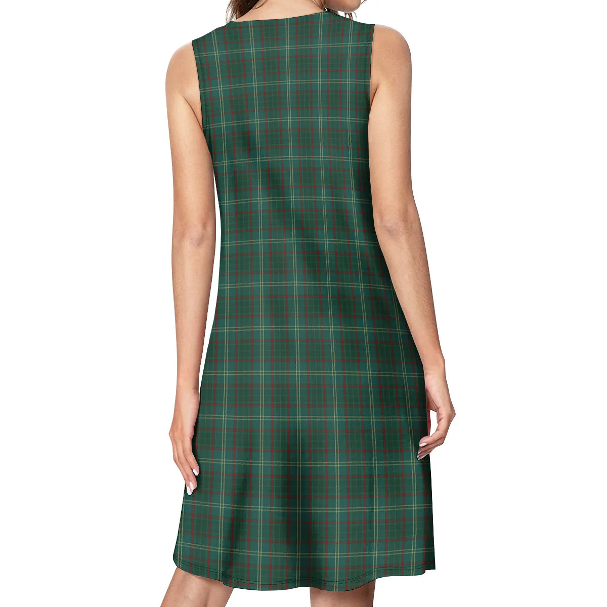 Armagh County Ireland Tartan Womens Casual Dresses