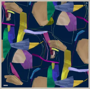 Armine Abstract Harmony Silk Scarf #80