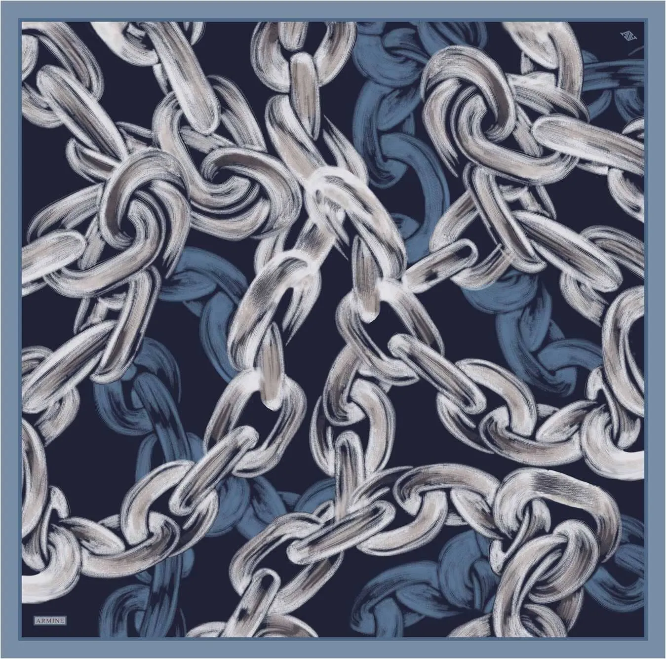 Armine Chain Mirage Silk Scarf #52