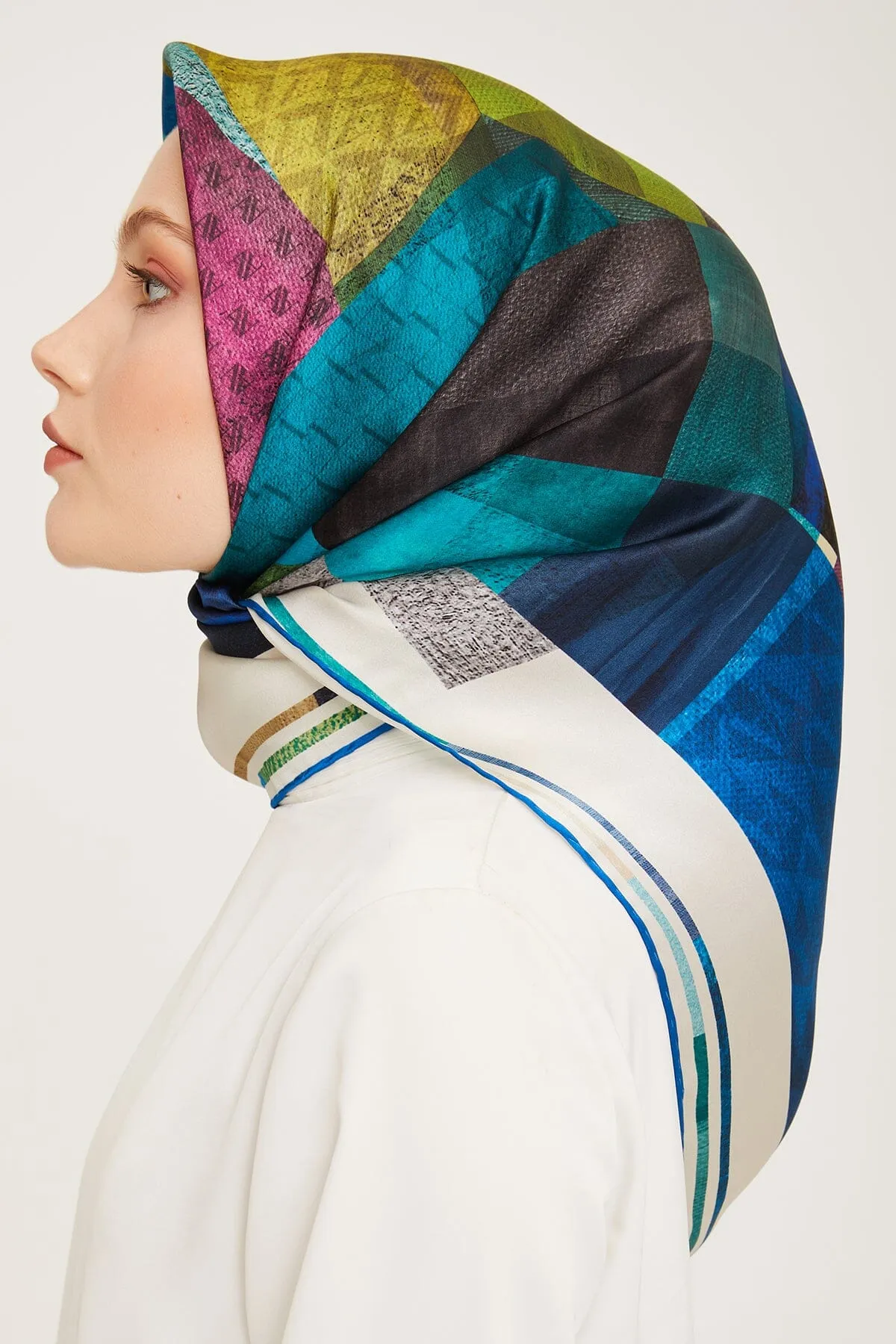 Armine Darwin Modern Silk Scarf #3