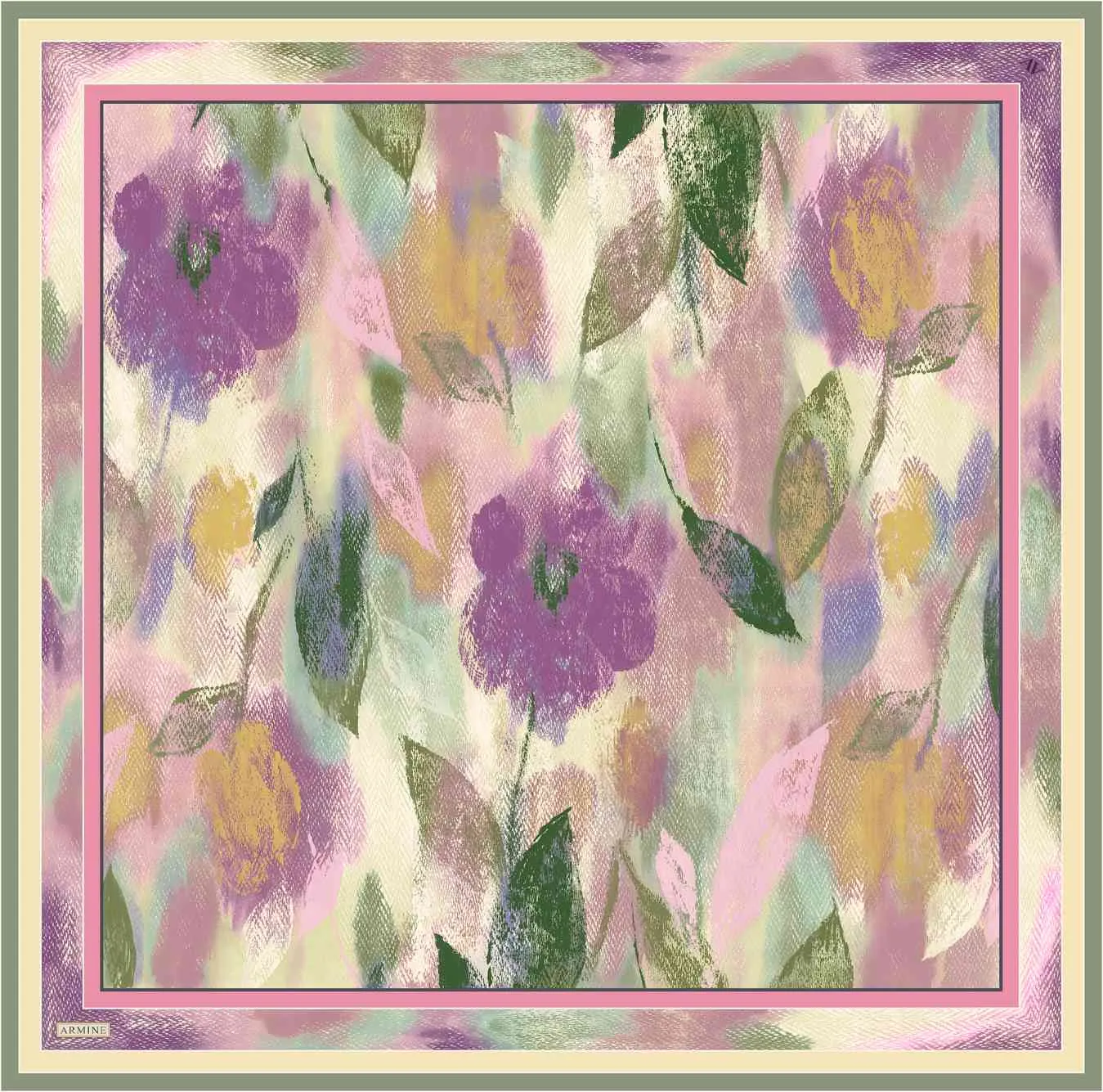 Armine Elara Floral Silk Scarf #32