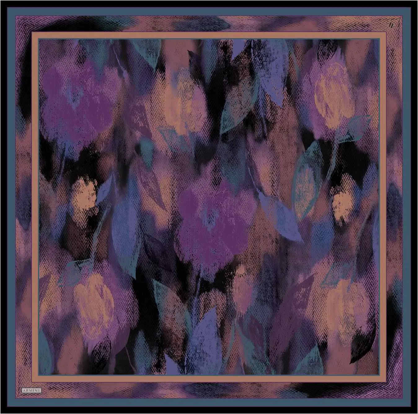 Armine Elara Floral Silk Scarf #54