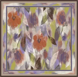 Armine Elara Floral Silk Scarf #80