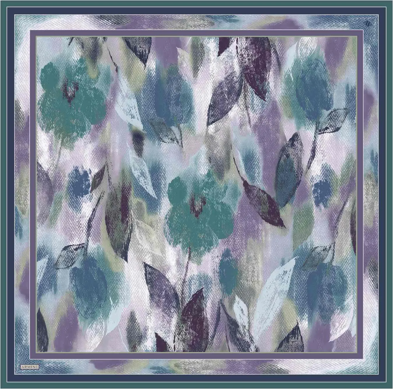 Armine Elara Floral Silk Scarf #84