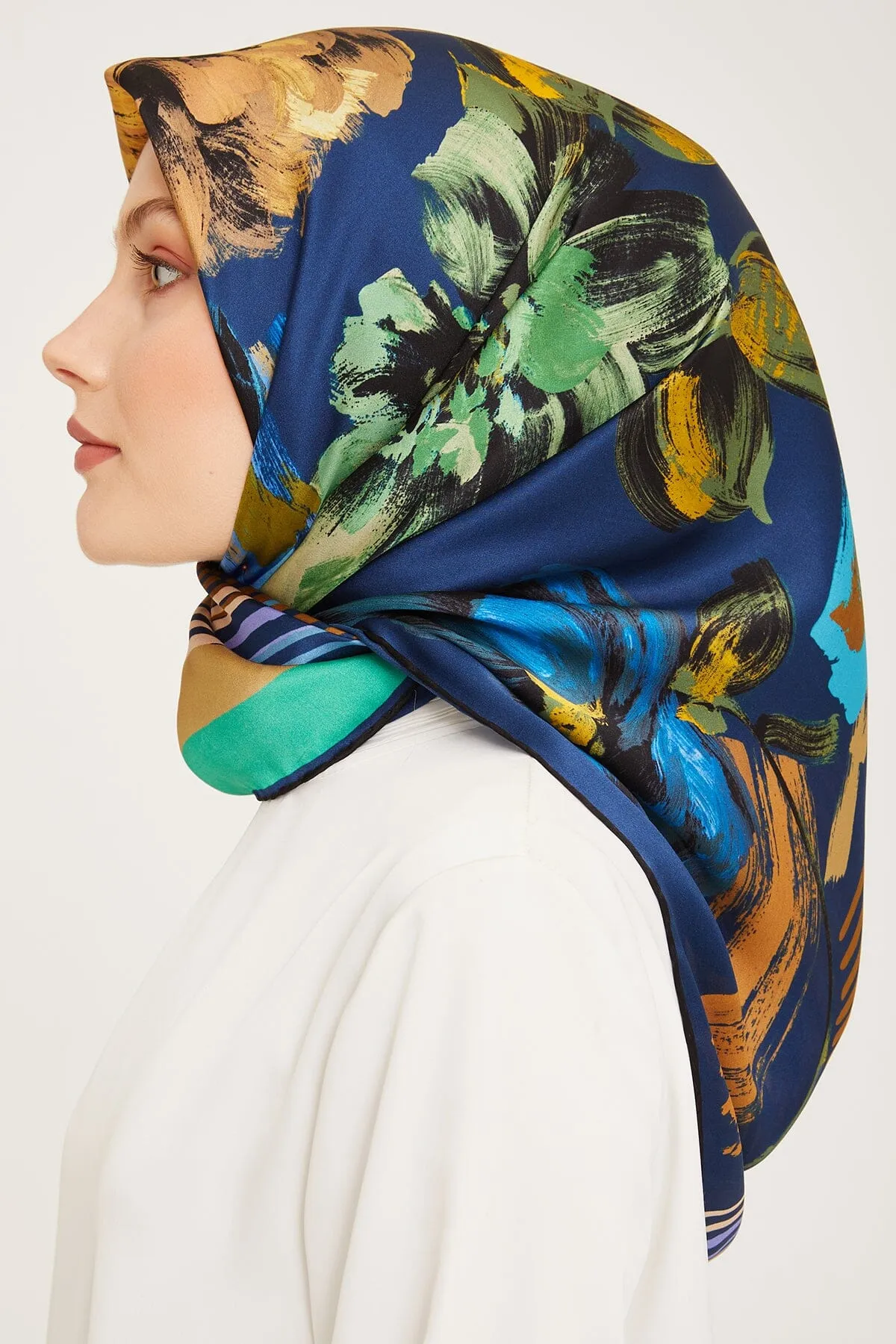 Armine Estelle Floral Silk Scarf #1