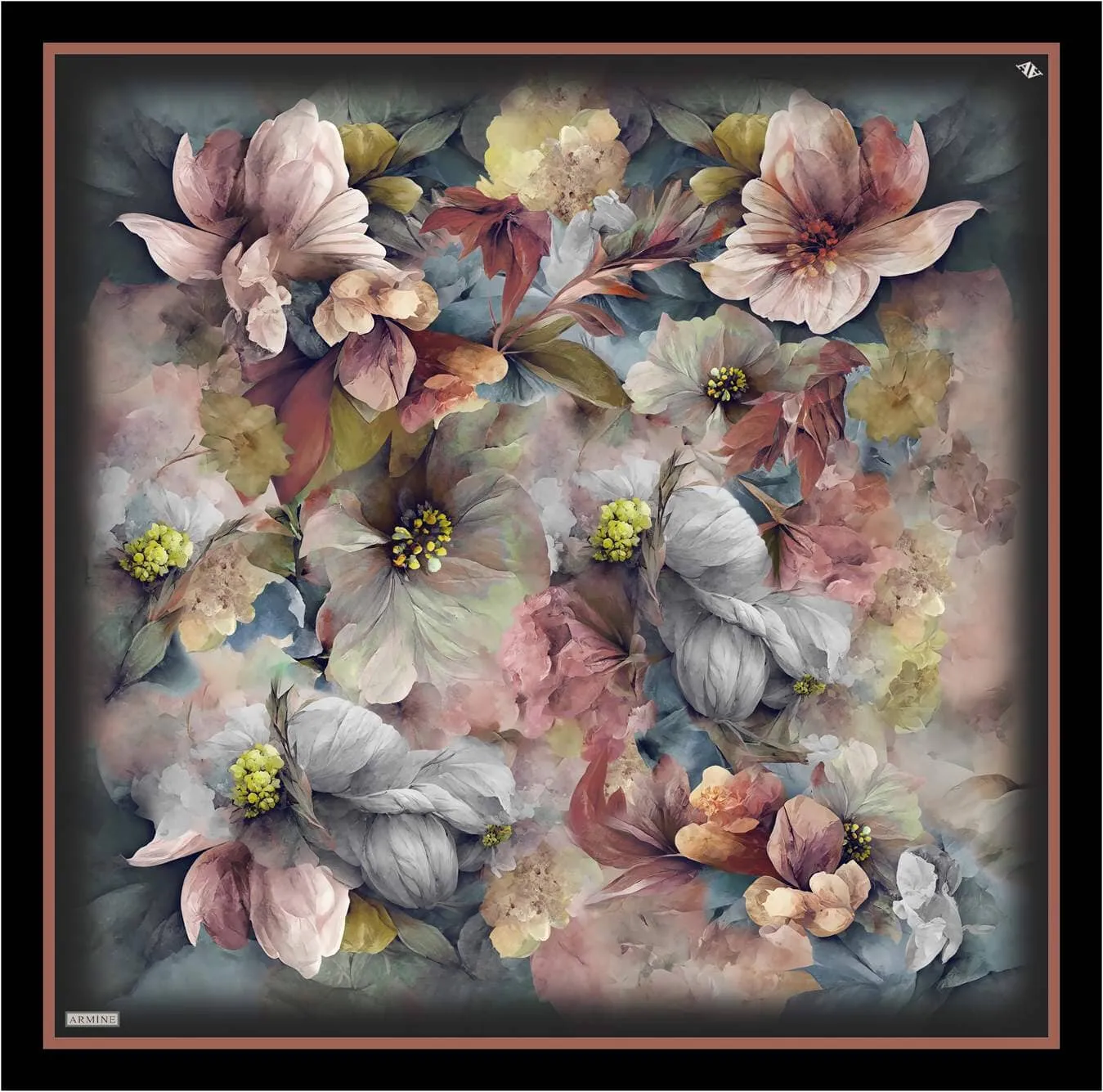 Armine Felicity Floral Silk Scarf #83