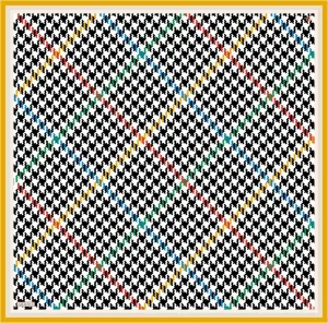 Armine HoundsTooth Square Silk Scarf #1