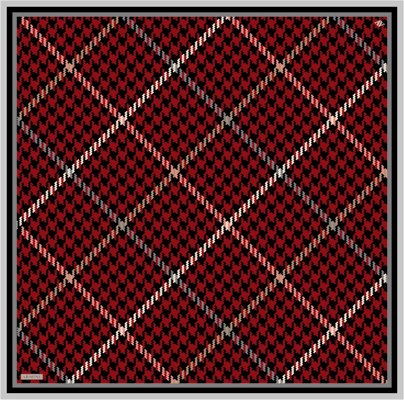 Armine HoundsTooth Square Silk Scarf #35