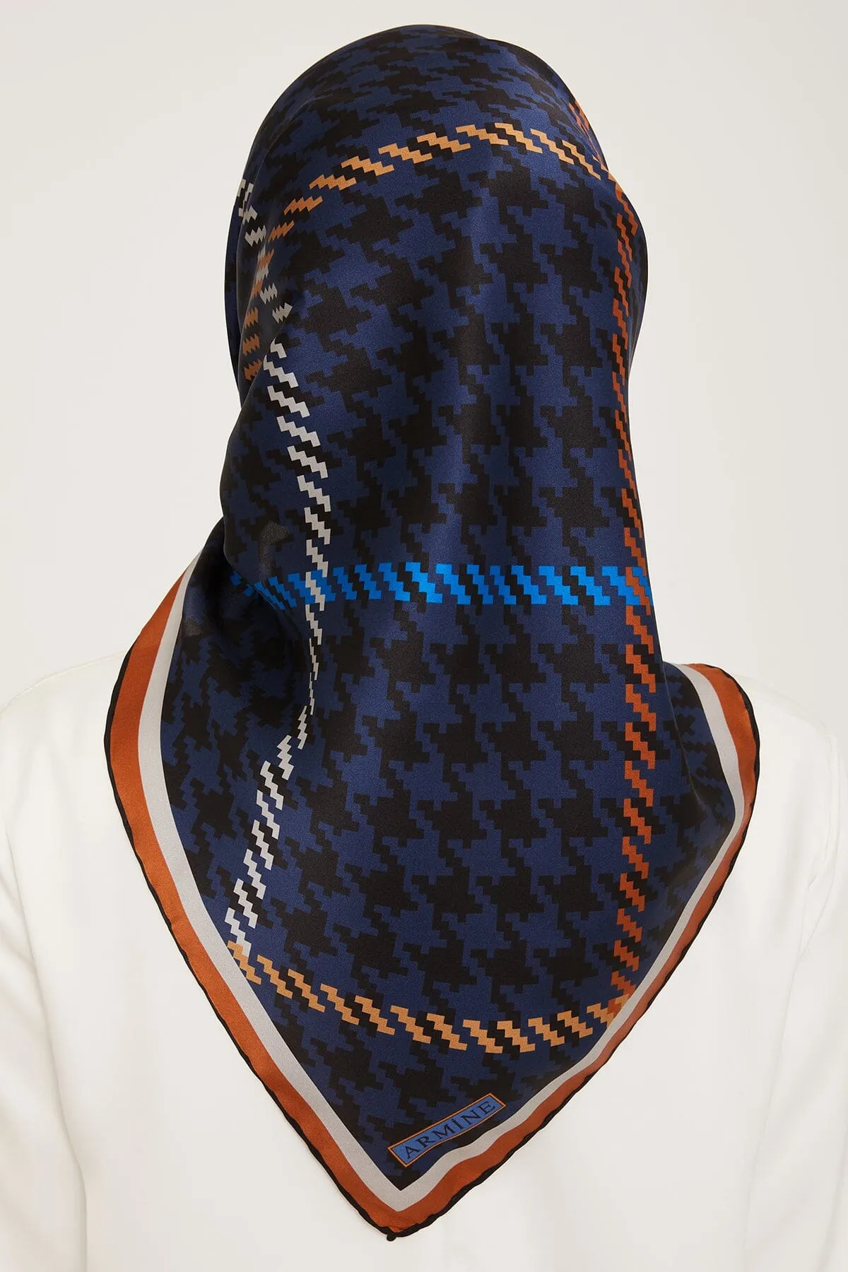 Armine HoundsTooth Square Silk Scarf #7