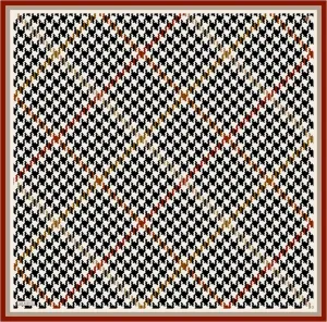 Armine HoundsTooth Square Silk Scarf #9