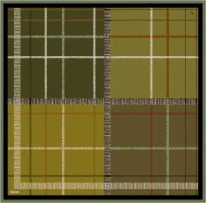 Armine Metro Grid Silk Scarf #37