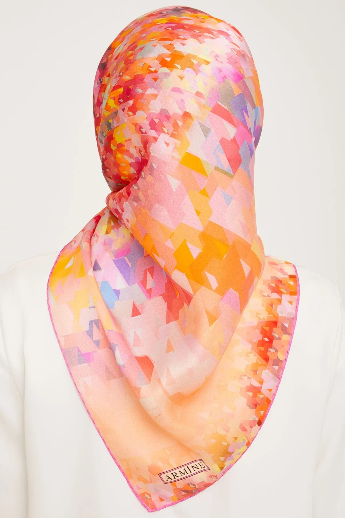 Armine Pixel Chic Silk Scarf #1