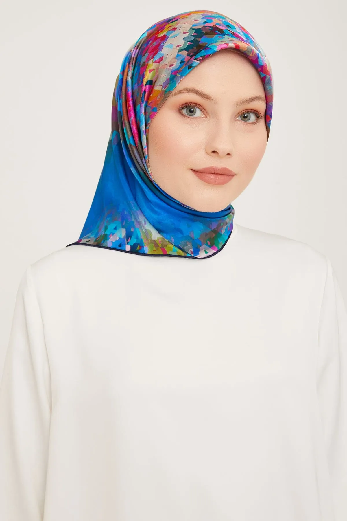 Armine Pixel Chic Silk Scarf #9