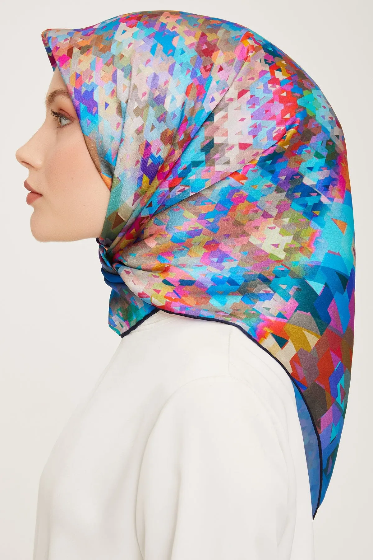 Armine Pixel Chic Silk Scarf #9