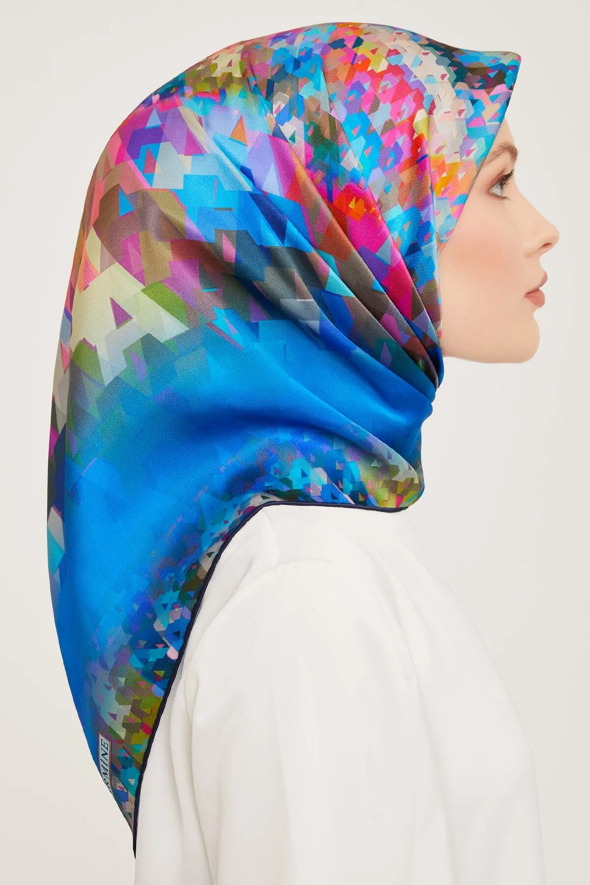 Armine Pixel Chic Silk Scarf #9