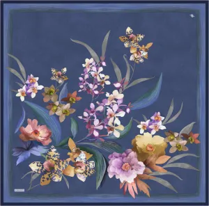 Armine Serene Floral Silk Scarf #80