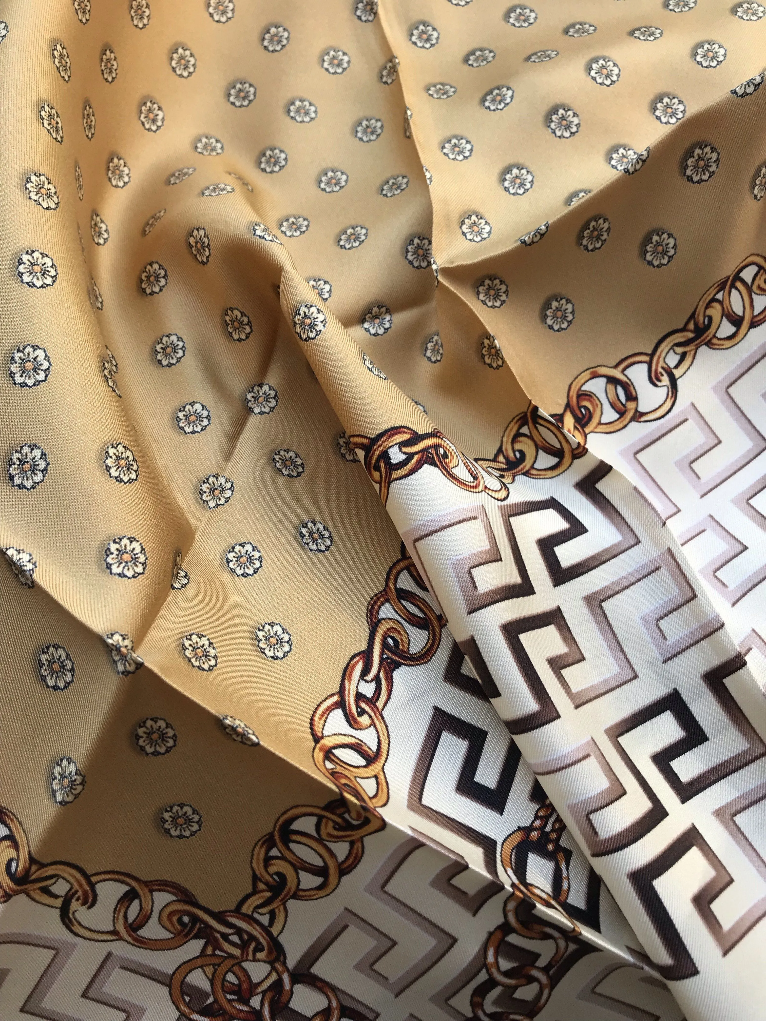 Armine Silk Square Scarf Luxora