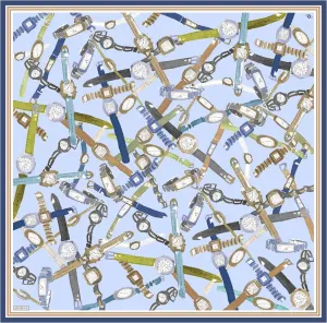 Armine Timepiece Classic Silk Scarf #81