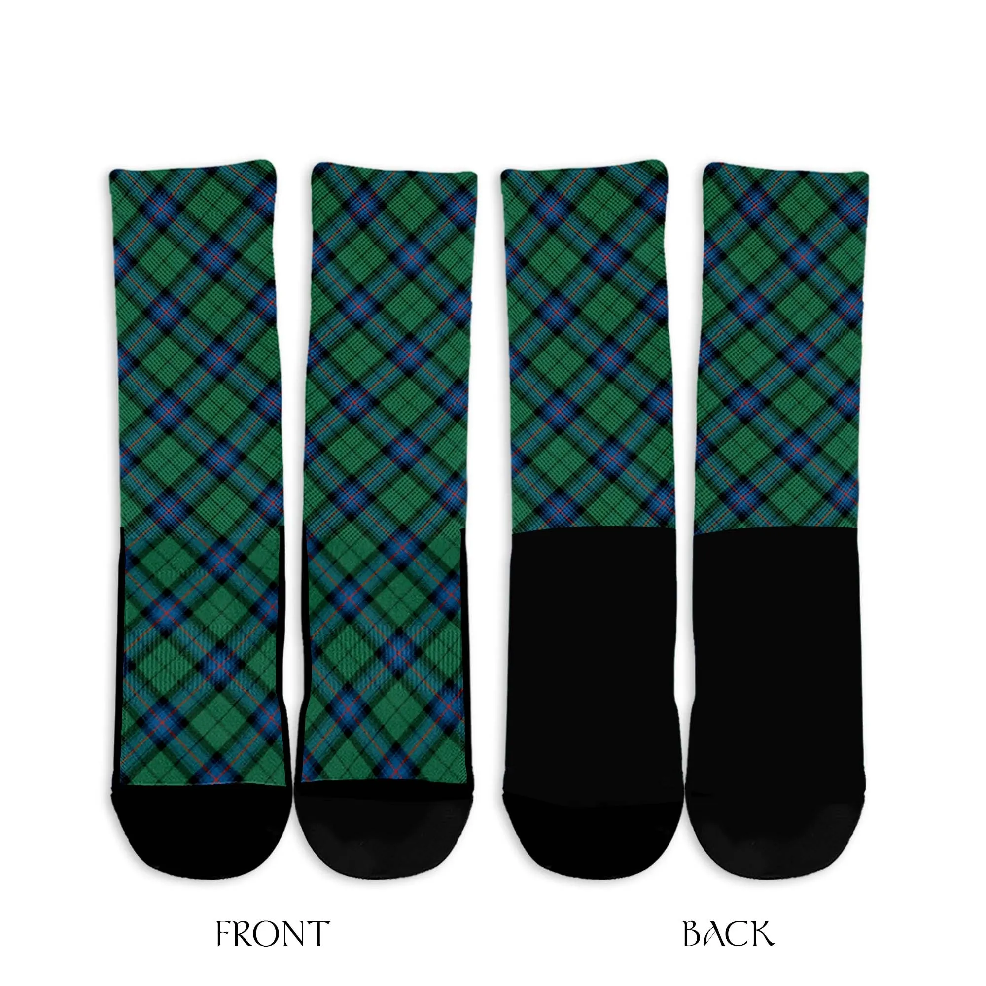 Armstrong Ancient Tartan Crew Socks Cross Tartan Style