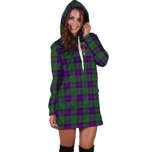 Armstrong Modern Tartan Hoodie Dress with Family Crest