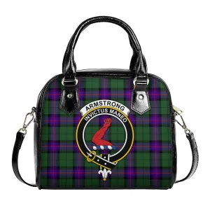 Armstrong Modern Tartan Shoulder Handbags with Family Crest