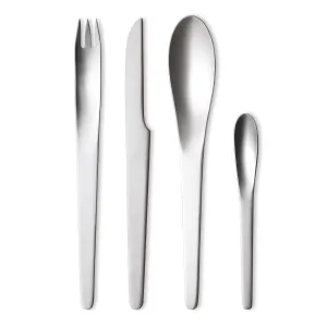 Arne Jacobsen 5-Piece Flatware Set, Matte Finish (1957)