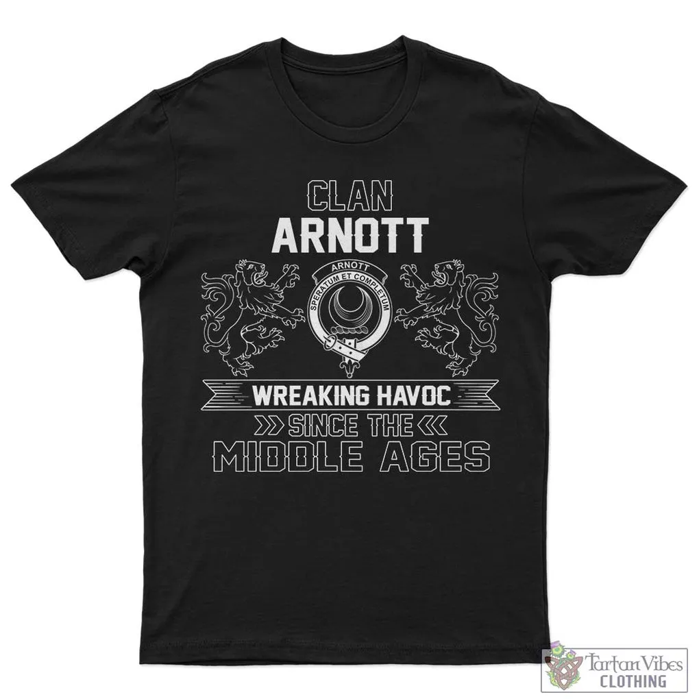 Arnott Family Crest 2D Cotton Men's T-Shirt Wreaking Havoc Style