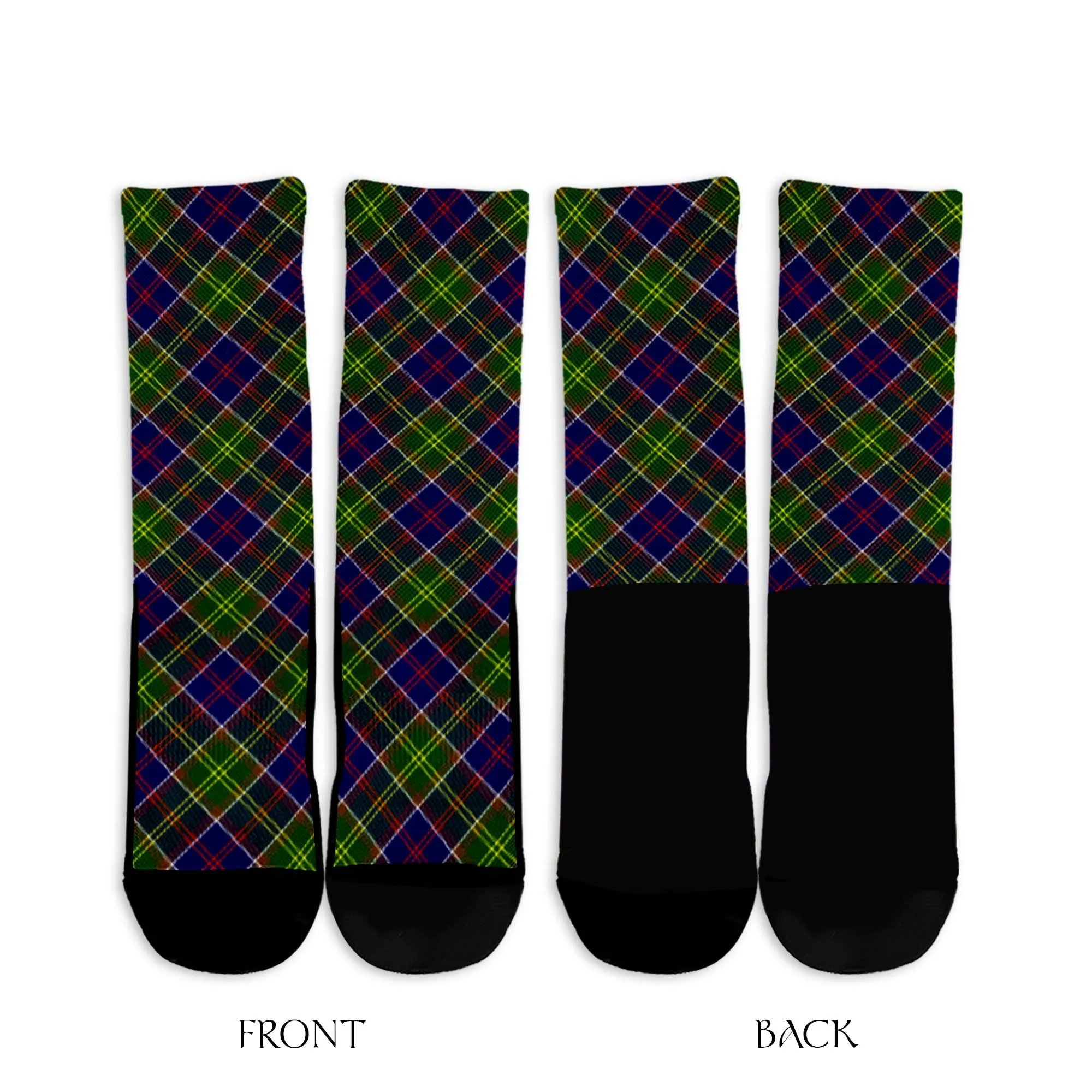 Arnott Tartan Crew Socks Cross Tartan Style