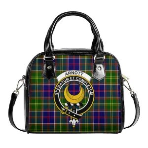 Arnott Tartan Shoulder Handbags with Family Crest