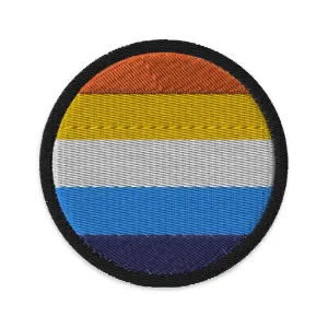 Aroace Pride Circle Embroidered Patch