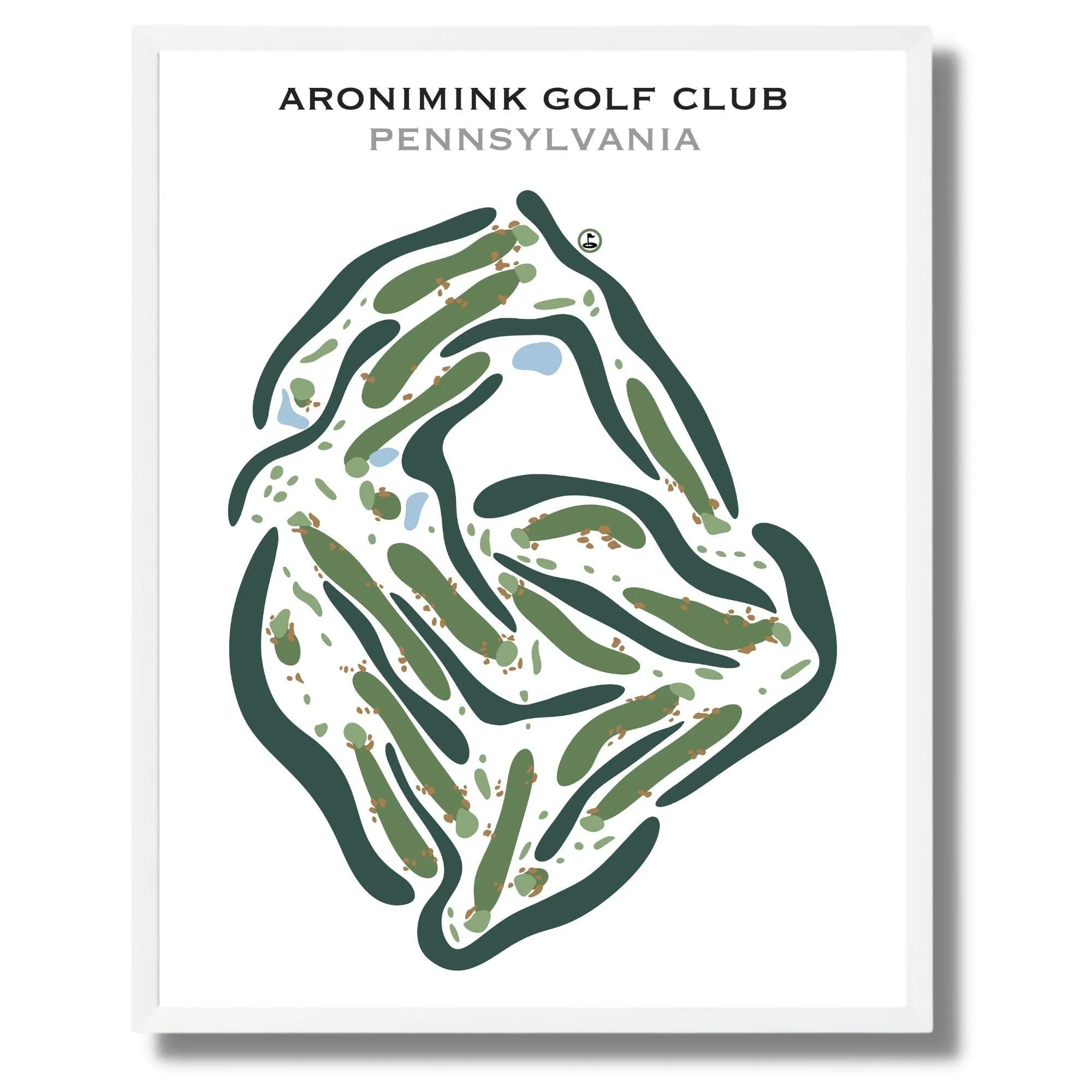 Aronimink Golf Club, Pennsylvania - Printed Golf Courses