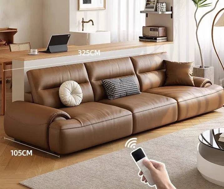 Aroy Electric Motorized Leather Sofa Bed