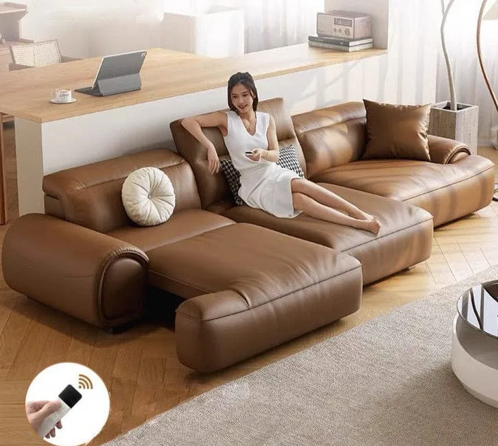 Aroy Electric Motorized Leather Sofa Bed