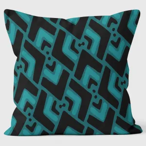 Arrow Blue - Abstract Cushion