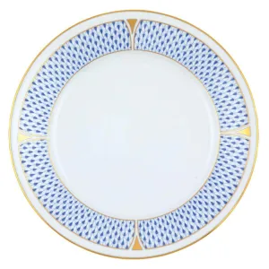 Art Deco Blue Dinner Plate