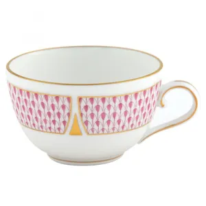 Art Deco Raspberry Tea Cup