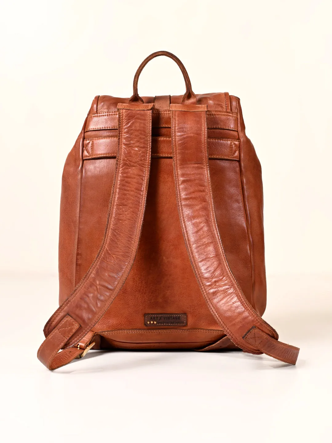 Art N Vintage Samba : Real Leather Tan Backpack