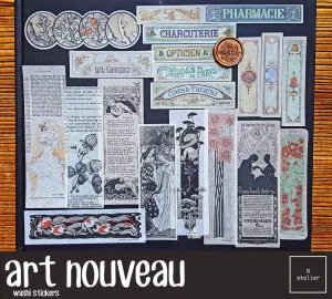 Art Nouveau Motifs Patterns Scrapbooking Washi Stickers