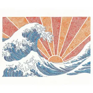 Art Print - Off California (Red/Orange)