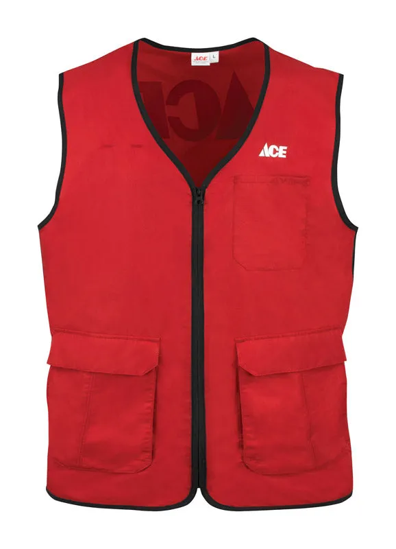 Artcraft No Snag L Sizes Men's Sleeveless V-Neck Red Vest