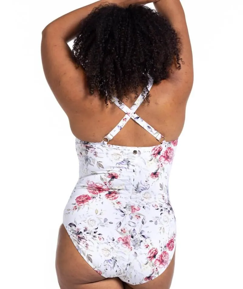 Artesands Clementine Botticelli Twist Front D-DD Cup One Piece Swimsuit - White