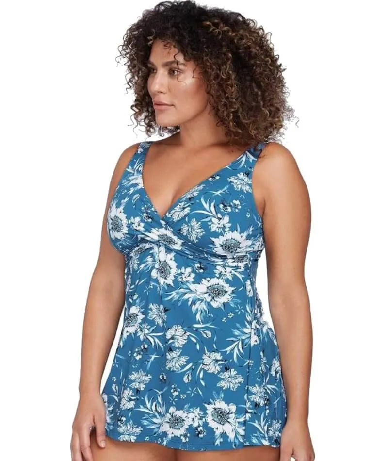 Artesands Fleur Du Champ Delacroix Cross Over D-G Cup Swimdress - Cerulean