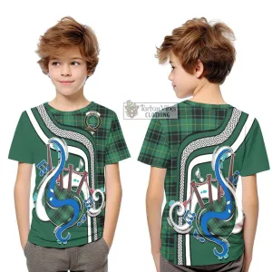 Arthur Ancient Tartan Kid T-Shirt with Epic Bagpipe Style