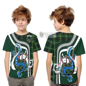 Arthur Modern Tartan Kid T-Shirt with Epic Bagpipe Style