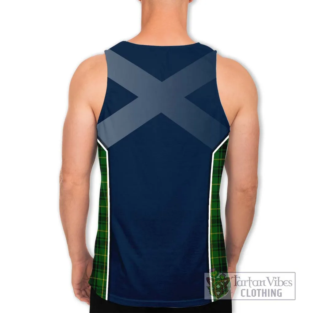 Arthur Tartan Men's Tank Top with Family Crest and Lion Rampant Vibes Sport Style