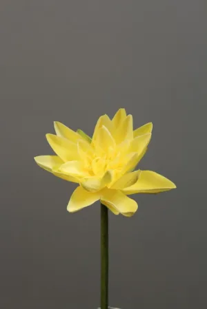 Artificial Flower Water Lily real touch floramatique SB005 (Yellow) -REA1-7