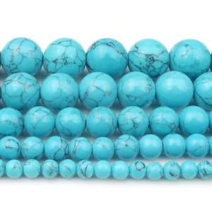 Artificial Turquoise Beads for DIY Jewelry Making  Multiple Sizes