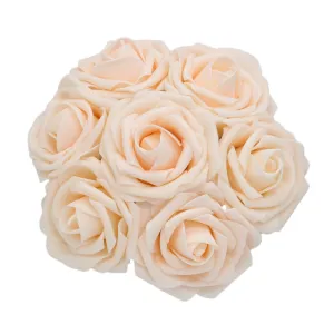 Artificial Wedding Flowers Blush Pink Rose 50 Bulk