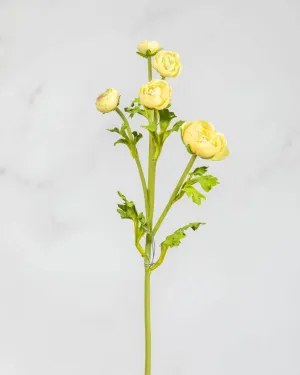 Artificial Yellow Ranunculus 22”